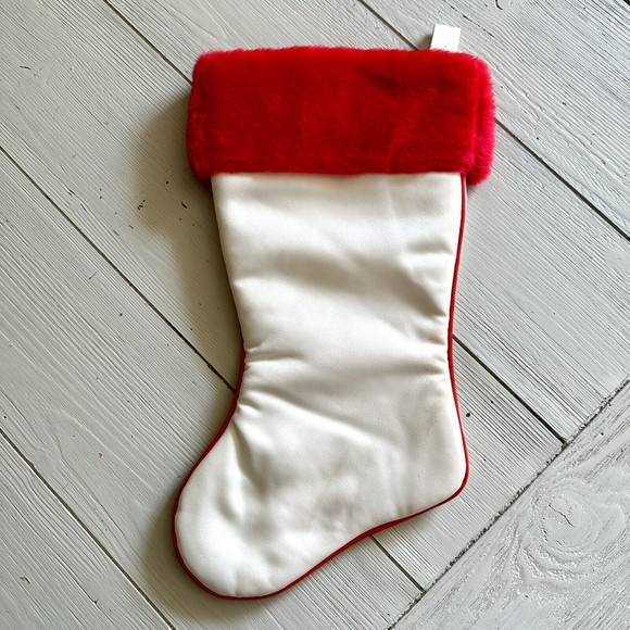 Vintage Christmas Stocking Baby's First Christmas Satin 15”  Rennoc - Picture 2 of 6